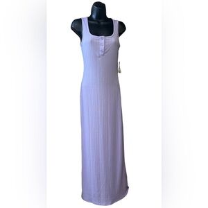 IrisBasic Sleek henley style tank lavender maxi NWT